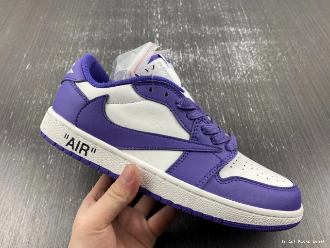 CUSTOM DM7890-386 OFF-WHITE X JORDAN SCOTT TRAVIS AIR 1 X 0809